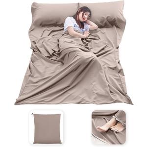 Sleeping Bag Liner Lightweight Compact Sleeping Bag Sack Portable Clean Travel Sheet Camping Sleep Sheet for Backpacking Hotel Hiking (82.7 X 70.9)
