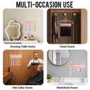 Silicone Hair Extension Holder,Durable Braiding Hair Rack Wall Mounted Wig Holder Wig Storage for Multiple Wigs for Styling,Washing,Drying,Clip-in,Wig Stand Organizer for Barber Shop,Home (Pink)