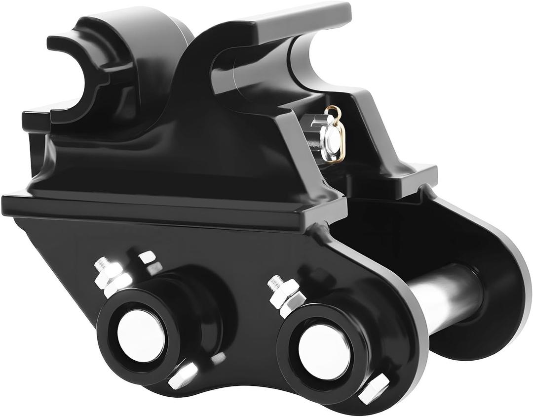 Mini Excavator Mannual Quick Hitch Coupler 25mm Pin Compatible with 0.6 0.8 1.3 1.5 2.0 Ton Quick Change Hitch Span Attachments Center Wheelbase 90mm/3.54in