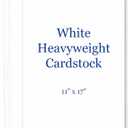 11x17 Cardstock Paper 80lb 216gsm, 100 Sheets Matte White Heavyweight - Tabloid Paper Thick, Ledger Paper, Inkjet & Laser Printer Compatible - Flyers, Presentation Posters, Menus, Brochures
