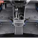 Floor Mats for Hyundai Santa Fe 2024 2025 2026(Fit Hybrid/Gas), All Weather Protection Custom Floor Mats Trunk Cargo Mat and Car Windshield Cover Set for Hyundai Santa Fe Accessories
