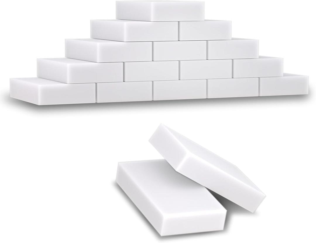 50 Pack Extra Thick Multi-Purpose Melamine Sponge,Magic Sponge Eraser,Household Extra Large Melamine Cleaning Pads No Scratches Cleaning Sponge,Floo,Bathroom,Kitchen (White) 50 Pack Extra Thick Multi-Purpose Melamine Sponge,Magic Sponge Eraser,Household Extra Large Melamine Cleaning Pads No Scratches Cleaning Sponge,Floo,Bathroom,Kitchen (White)