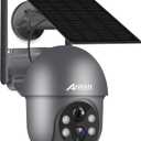 ANRAN Security Camera Wireless Outdoor with 360 View, 2K Solar Outdoor Camera with Smart Siren, Spotlights, Color Night Vision, PIR Human Detection, Pan Tilt Control, 2-Way Talk, IP65, Q1 Grey (Gray)