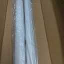 White Shower Curtain Rod 51-86 Inch, Adjustable Tension Rod No Drilling for Window or Bathroom Closet, Outdoor Curtain Rod for Patio, Easy to Install, Never Rust, Rod Diameter 1.26 Inches-White