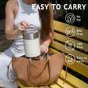 11oz Half-Day Cold-Chain Breastmilk Cooler, Double-Wall Vacuum Stainless Steel with 360 Cooling, Keeps Milk 50F for 14 Hours, Ultra-Portable Leak-Proof BPA-Free, Easy to Clean