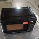 Emerson MW7302B Compact Countertop Microwave Oven with Touch Control, LED Display, 700W, 10 Power Levels, 6 Auto Menus, Glass Turntable and Child Safe Lock, 0.7 Cu., Ft. Black