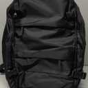 Vacuum Travel Backpack with Pump Women,Personal Item Carry on Backpacks Flight Approved 18x14x8 inches Men,Laptop Waterproof Work Compression bags Casual Daypack Mochila de Viaje Compresion al Black (Medium)