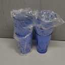 Unbreakable Plastic Drinking Glasses [Set of 6] Shatterproof Tumblers, Reusable Glass Cups, Dishwasher Safe (16 Ounces)