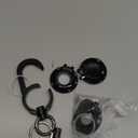 Heavy Duty Carabiner Keychain with AirTag Holder,Alloy Car Fob keychain with AirTag Holder,Sturdy Scratch-Resistant Key Holder with AirTag Case, for Apple AirTag, Keys,Badges