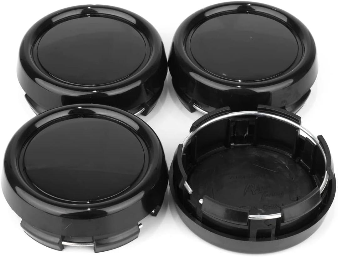79mm 3.11in Wheel Center Caps Wheel Center Hubcaps 4 Pack Black Center Cover for Rim, Outer 3.11in/79MM, Inner 2.87in/73MM