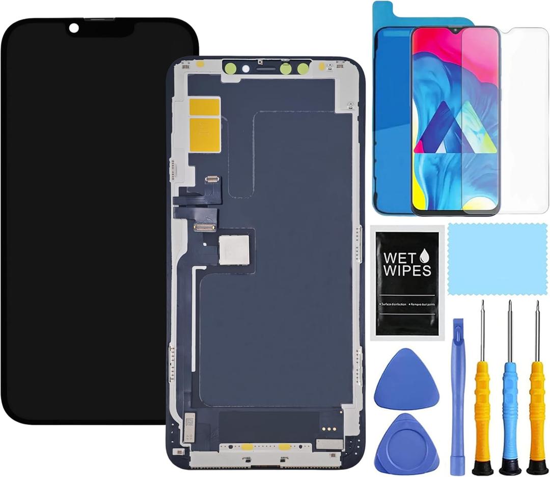 For IPhone 11 Pro Max Screen Replacement for IPhone 11 Pro Max Screen Replacement kit for iphone 11 Pro Max A2161 A2218 A2220 LCD Display digitizer Touch Screen Assembly with Repair Tools Black