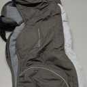 Queenmore Dog Cold Weather Coats, Fleece Collar Pet Apparel for Cold Weather, Dog Snowsuit, Cozy Winter Dogs Jackets Winter with Quick Release, Grey, XXL