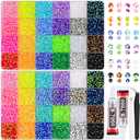 2 Boxes 3mm+4mm Jelly Rhinestones for Bedazzling, 25000Pcs Multicolor Flatback Resin Gems for Crafting, Bedazzler Kit with 2Pcs 10ml B7000 Jewelry Glue for DIY Crafts Book Fabric Decor Nail Art