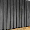 AKUMAX 2 Pack Acoustic Panels,Wood Slat for Wall and Ceiling-Art Acoustic Foam Panels 96x24Inches 3D Wall Panels High Density Sound Dampening Panels (Black Oak, 2pcs-24in*48in)