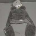 Tadpoles Super Soft Plush Sherpa Hat & Mittens Set, Grey