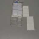 9.5 Large Acrylic Straw Holder for Cabinet Door, Reusable Adjustable Two-Part Straws Organizer with Ultra Sticky Adhesive Strips, 2026 Straw Storage for Kitchen Cupboard (Transparent)