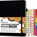 Clever Fox Appointment Book  Hourly Schedule Planner with 15-Minute Increments  Time Box Planner for Daily Work & To-Dos  Weekly & Monthly Spreads, Undated, Hardcover, 8.3x11 (Black)