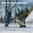 Greenworks 80V 20'' Brushless Snow Blower with (1) 4Ah Battery and Fast Charger