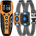 No Shock Dog Training Collar, 2025 Vibrating Dog Collar with Remote 2000ft, Beep and Vibration Collor for Dogs 10-120lbs, Rechargeable/Security Lock & Painless & Humane to Stop Bad Behaviors