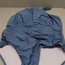 AI'MAGE Women One Piece Swimsuits Halter Neck Bathing Suit Tummy Control Swimwear Cutout Backless Swimming Suit XL (Dark Blue)