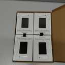 SPOTMINDERS Apple MFI Certified Wallet Tracking Card Black 4-Pack - Works with Apple Find My Rechargeable Tracker IP68 Waterproof 0.07in Slim iPhone Item Finder Smartcard for Luggage Tags Purse Keys