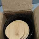 FavorFlavor Kitchen Storage Containers for Countertop Set of 6,Food Containers with Airtight Lids,Flour and Sugar Storage Containers,Black Canister Set for Coffee and Tea,Farmhouse Kitchen Decor
