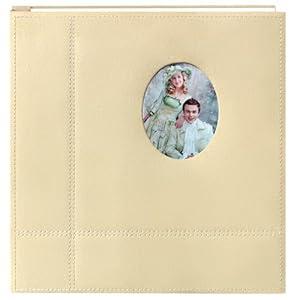 Zoview Art Photo Album Can Hold 3X5 4X6 5X7 6X8 8X10 Photos, Self Adhesive Magnetic DIY Scrapbook Albums (Beige, Large)