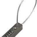 Outdoor Fence Gate Lock Locker - Bike, Cable Chain, Combination Locks (Gray)