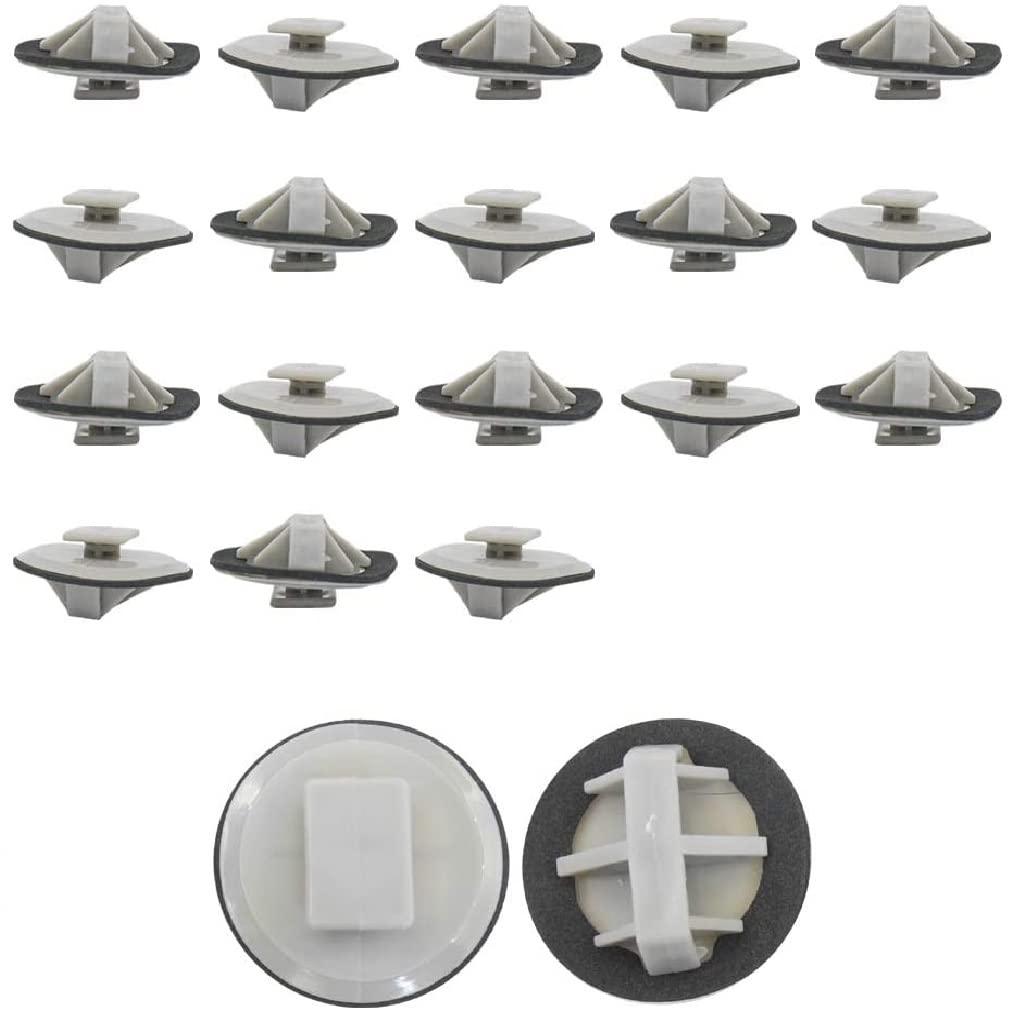 13126-19133A 20x Side Skirt Rocker Molding Retainer Clips - Compatible with Mazda - Replaces OEM #: BP4L51SJ3 