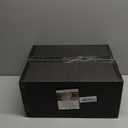 Nervure 60 Pack Clear Gold Plastic Coffee Mugs with 60 PCS Black Coffee Stirrers - 8oz Disposable Coffee Cups with Handles & 5inch Coffee Stirrers - Plastic Tea Cups with Gold Rim for Party