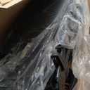 MoNiBloom 4 Wheels Pet Stroller, Easy-Fold Puppy Cage Jogger Stroller with Sun Cover, Pad and Rear Storage Bag, Breathable and Visible Mesh for Small/Medium Pets up to 22 lbs, Black