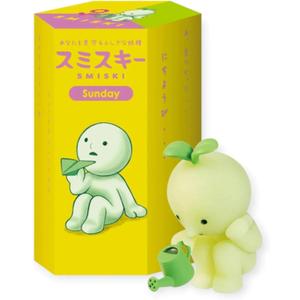 Smiski Glow in The Dark Figure, Sunday Series, Random Style, 1 Pack Assorted Blind Box