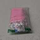 Teling 50 Sets Baby Shower Party Favors Baby Shower Angel Keychains Label Sticker Cards Organza Bags for Baptism Party(Pink)