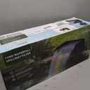 All-in-1 Pond Waterfall Kit with LED Light, 24 in Stainless Steel Spillway