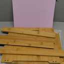 LONTAI Bamboo Hanging File Organizer, Office Desk File Organizer for Letter Size, Wood Hanging File Folders Organizer Record Holder Storage Stand Bookshelf Easy Assembly, Natural