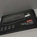 Wireless Keyboard and Mouse Combo, 2.4G Full Size Wave Keys Ergonomic Keyboard with Wrist Rest, Phone Holder, 3-Level DPI Adjustable Wireless Ergonomic Mouse for Windows, Mac Desktop/Laptop/PC(Black)