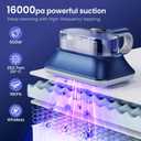 Mattress Vacuum Cleaner Powerful Vibration Handheld Couch Vacuum with UV-C Light and LED Display, HEPA Filter, Versatile Bed Vacuum Cleaner Cordless with Type-C Charging Port for Bed, Sofa, Carpets