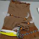 fun shack Girls Native American Costume Childrens Brown Fringed Indian Dress Outfit (Medium)