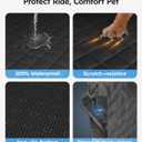 Wigoo Upgrade Soft Dog Car Seat Cover for Back Seat, [Protect Interior, Waterproof & Easy to Clean] Soft Bottom Backseat Dog Car Hammock, FitsCar Sedan SUV Truck Van, Size M, Black Blue