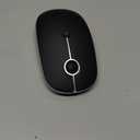 VssoPlor Type C Wireless Mouse, USB C MacBook Wireless Mouse Dual Mode Cordless Mice with USB and Type C Receiver Compatible with PC, Laptop, MacBook and All Type C Devices-Black and Silver