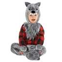 Morph Toddler Wolf Costume: Werewolf, Boys, Kids, 3-4 Years, Red, Faux Fur, Polyester, Halloween, Christmas, Carnival, Day Of The Dead, Mardi Gras, Toddlers, Boys, Kids, Costume