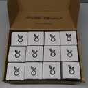 Bloomondo Empty Spice Jars with Label Pack (12x Bamboo Lid Glass Jar). Small 6oz Spice Storage Bottles with 112 Printed Stickers and 48 Writable Pantry Labels for Seasoning Containers