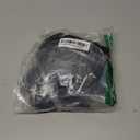 OYOANGLE Women's Floral Lace Spaghetti Strap Bralette Bra and Thong with Garter Belt Set Exotic Lingerie Set Black M