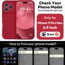 Vooii Magnetic for iPhone 17 Pro Max Case, Compatible with Magsafe (Premium Liquid Silicone) (Integrated Camera Control Button) Full Body Protective Anti-Scratch Microfiber Lining 6.9 inch, Red