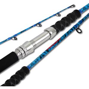 Fiblink 2-Piece Boat Conventional Fishing Rod Portable Spinning/Casting Rod Carbon Fishing Pole