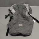 ACRABROS Car Seat Cover Baby: Winter Infant Carseat Canopy for Boy Girl Newborn, Zipper Peeping Window, Warm Cozy Cold Weather Waterproof Fitted, Heather Grey