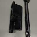 Automatic Door Closer Heavy Duty Fire Prevention Spring Hydraulic Aluminum Alloy Surface Mounted Residential Commercial Grade Door Closer Adjustable Speed Door Weights 99-187 Lbs Size2-Black