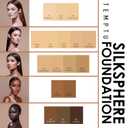 TEMPTU SilkSphere Airbrush Foundation Airpod: Long-Lasting Makeup, Medium to Full Coverage | 4-In-1 Formula Foundation, Primer, Concealer & Corrector | Dewy, Soft-Focus Finish | 18 Shades