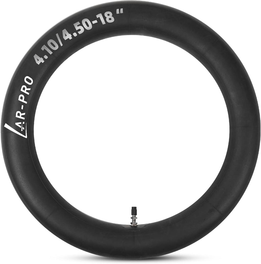 AR-PRO 4.10/4.50-18" Heavy Duty Dirt Bike Inner Tube with TR4 Straight Valve for 110/100-18,110/90-18,110/80-18,120/90-18,120/80-18,100/100-18 Motorycle Rear Tire (1-Pack)