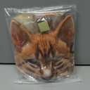 Valpeak 3D Cat Mask, Cat Headband, and Funny Cat Socks with cat Tails (Orange Cat Three-piece)
